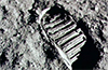 Asteroids splashed into the young moon...
